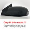Glossy Black/Carbon Fiber Look Car Side Rearview Mirror Cover For Hyundai Kona 2018- Wing Mirror Caps Trims M Style