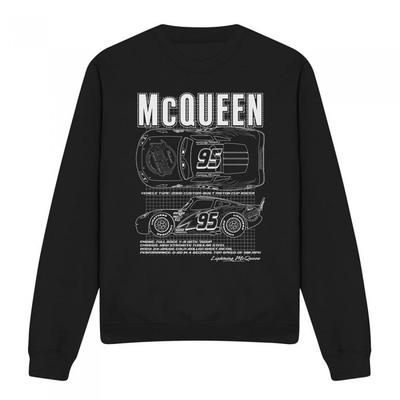 Cars Unisex Yetişkin Lightning McQueen Anahat Sweatshirt