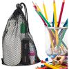 5 PCS Black Bags Mesh Storage Bag Mesh Bag Drawstring ForJewelry Gifts Small Travel Stuff Kitchen Wedding Small Travel Stuff (5, Black, 5.9 *