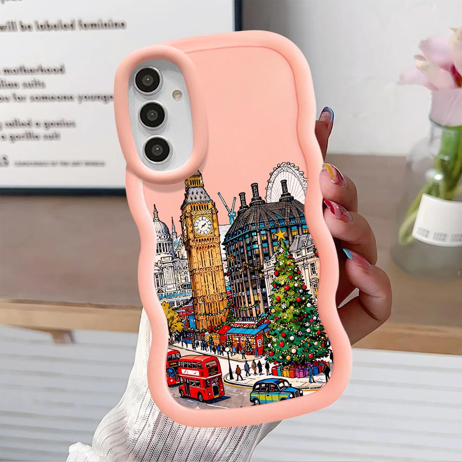 Christmas Winter Scenery Soft Phone Cover Case for Samsung Galaxy A13 A12 A11 A15 A14 A21s A16 A52 A53 A23 A22 A06 A03 A33 A05
