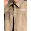 Spring and Autumn New Product Men's Warmed Long Sleeved Black Work Jacket Coat Men Loose Lapel Jacket Coat