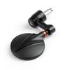 Motorcycle Bike Round Rear Side View 7/8" Bar End Mirrors Universal Black