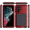Pour Samsung S26 S25 S24 S23 S22 S21 + Note 20 Ultra S25 Edge Protection Robuste Armure Boîtier en Métal Aluminium Housse Antichoc