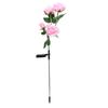 Solar Rose Light 4 Head IP65 Waterproof Decorative LED Flower Landscape Lamp for Garden