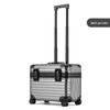 Trolley fotografico in lega di alluminio e magnesio da 20 pollici con coperchio a ribalta, scatola per fotocamera orizzontale, valigia da imbarco per uomini e donne