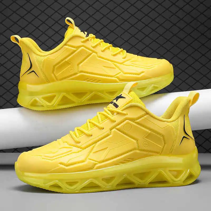 Mid High Top Breathable Men's Sneakers Running Large Size Shoes Black Trainers For Men Sport Novelties Trnis Brands