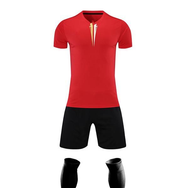 Training clothes Men and women Children Adult breathable quick-drying short-sleeved set Sports football jersey
