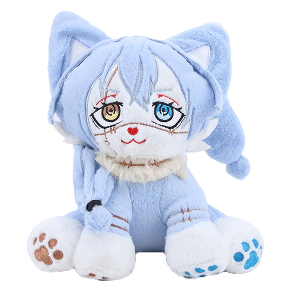 25cm Cartoon Jujutsu Kaisen Mahito Plüschtiere Niedliche Stofftier Anime Figur Katzen Plüschtiere Geburtstagsgeschenk Für Spielefans Kinder Heimdekoration 25cm white
