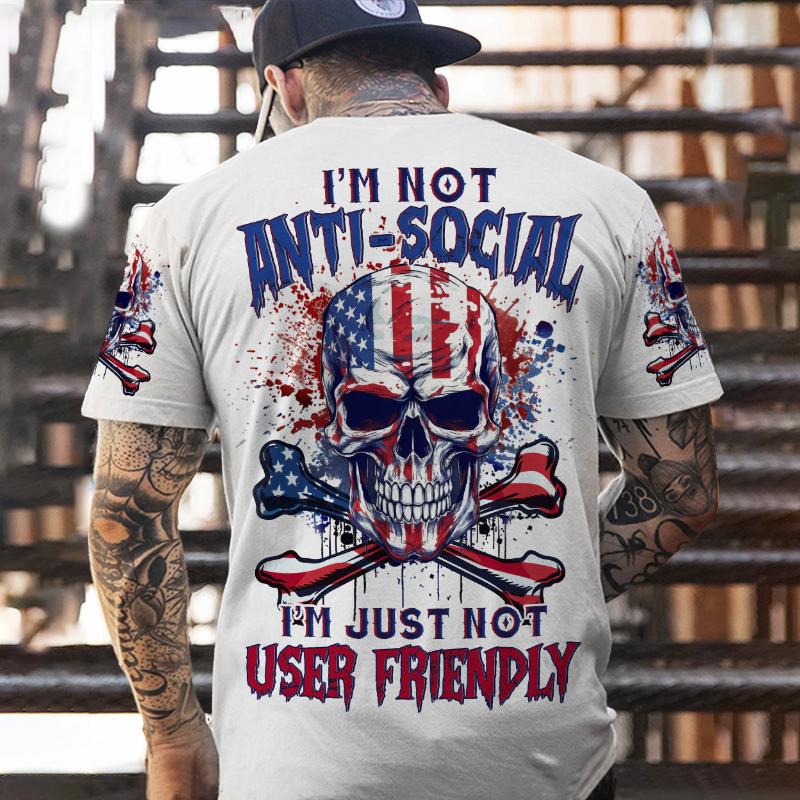 Vintage T-shirts For Men Shirts Short Sleeve Tops Skull Graphic Clothing O Neck Oversized Streetwear 5xl Summer Men's Shirt Tees