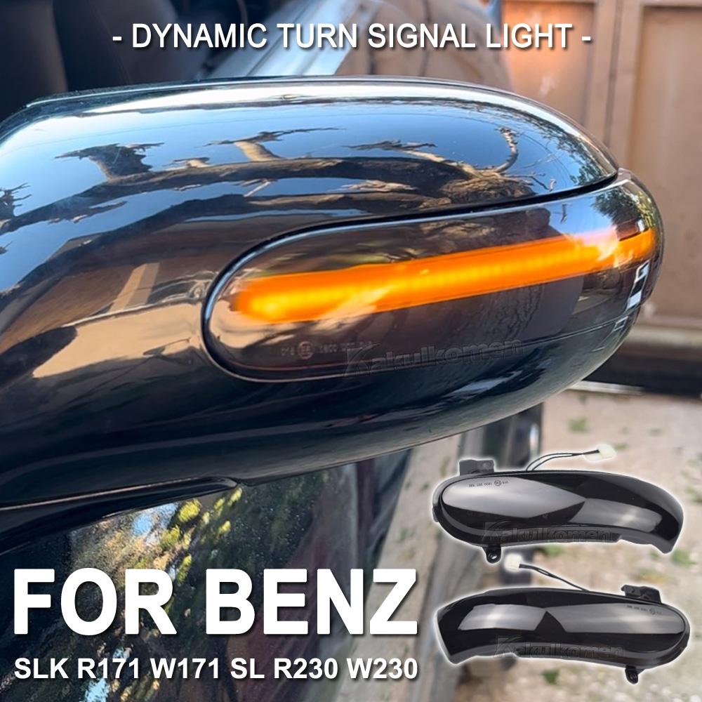 Für Mercedes-Benz W171 R171 SLK R230 W230 SL Dynamischer LED-Spiegelblinker Blinker Fahrtrichtungsanzeiger A1718200421 A1718200321