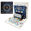 Creative Multicolor Happy Father's Day Greeting Cards with Envelop 3D Pop-Up Card Cartoon Pattern Congratulation Cards Gift