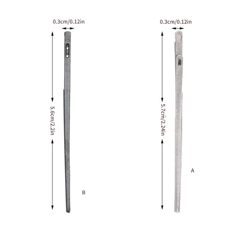 5Pcs  Leather Sewing Needle Single Prong Metal Needle Double Prong Metal Needle Leathercraft Tool