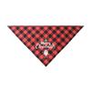 Red Green Grid Dog Saliva Towel Santa Claus Pet Triangle Scarf Triangle Bandana  Home Decor