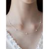 (925 Silver) Bloomet Flower Pendant Necklace Nz2478