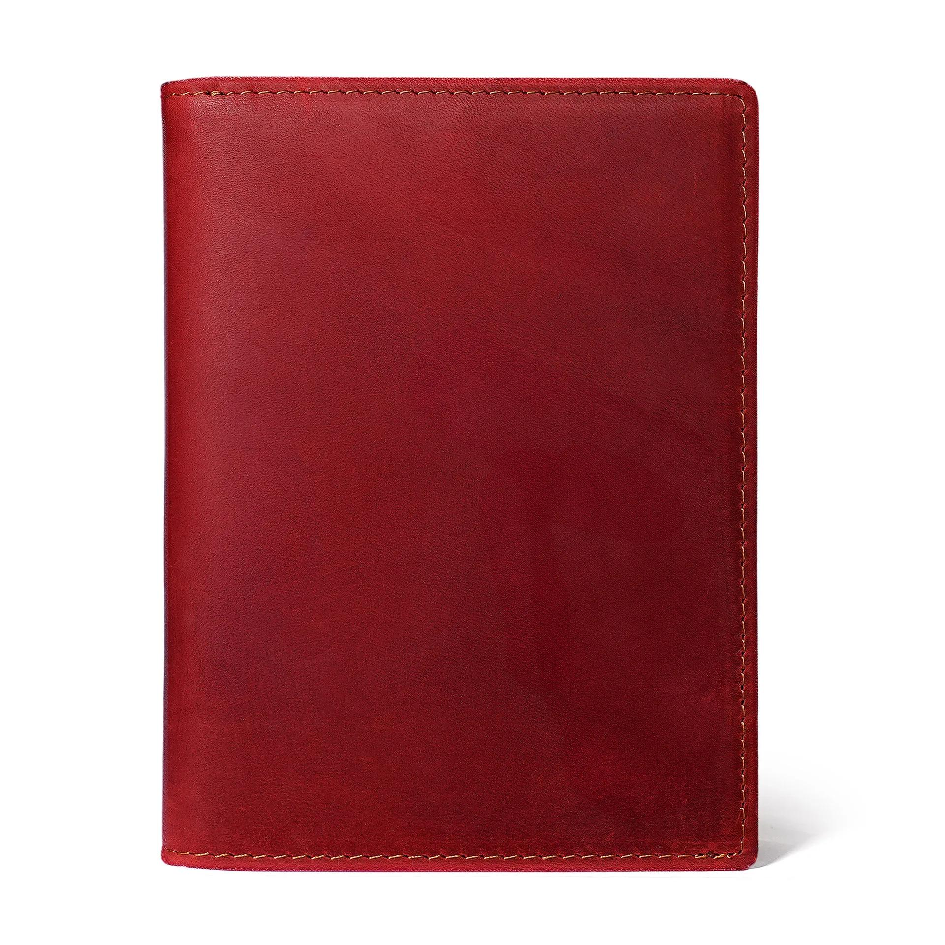 

Men Genuine Leather Travel Passport Holder Wallet Minimalist Rfid Travel Document Organizer Wallet Men s and Women s Wallets красный