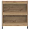 Bookshelf Rustic Oak Design 80 x 30 x 86.5 cm Engineered Wood