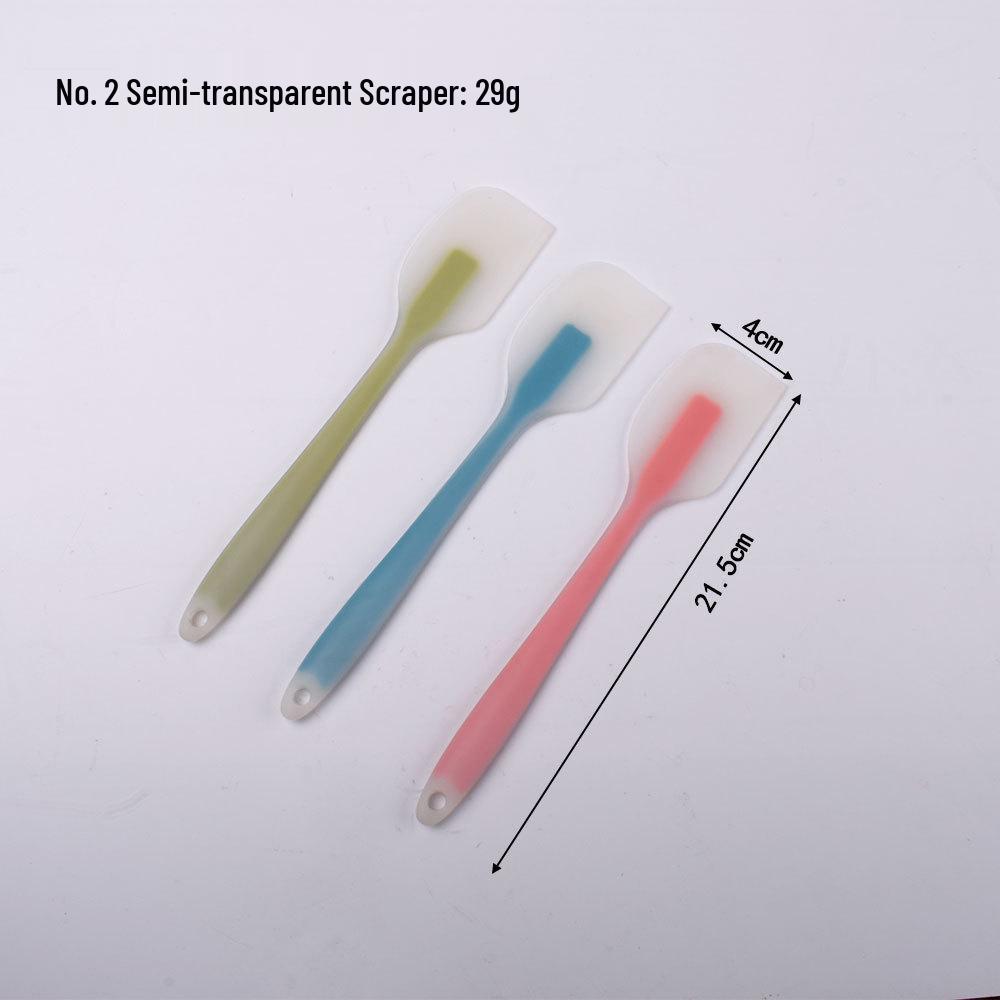 

Прочная полупрозрачная силиконовая лопатка с полным обхватом - Жаростойкий инструмент для выпечки Pink