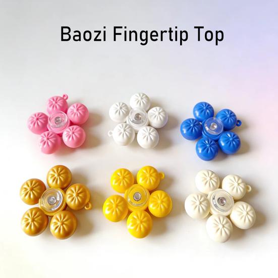 Zabawka Fidget Spinner Pierożek Ulga w Stresie Bułeczka Parowa Zabawka do Kręcenia na Palcu Redukcja Lęku dla Pracownika Domowego/Biurowego Pomoc w Koncentracji Zabawka Biurkowa