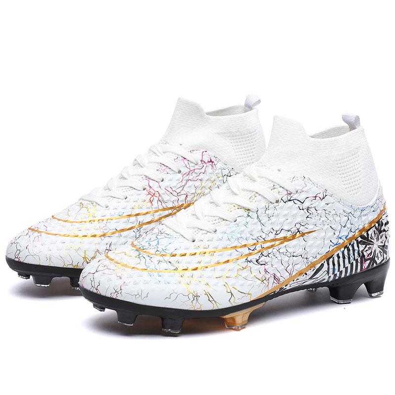 Latest Sneakers FG/TF Soccer Shoes Men's and Women's Outdoor Lawn Training Shoes Non-Slip Football Shoes Super Durable
