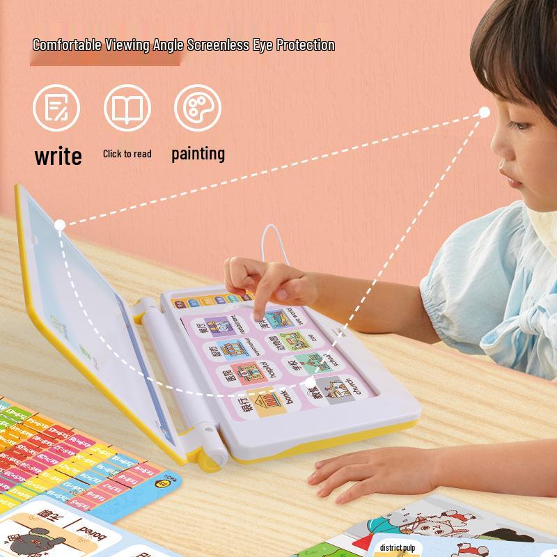 Kid's Learning Laptop Toy: Early Education Computer with Card Slot