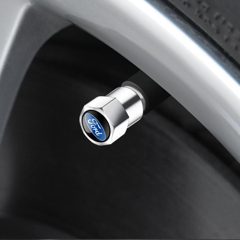 Adesivi per Auto 4pz Tappi Coprivalvole Pneumatici Auto per Ford focus Fiesta EcoSport ESCORT ranger fusion mondeo Mustang transit Accessori Auto