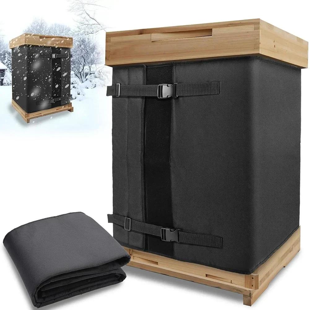 Winter Insulated Bee Hive Wrap Adjustable For 8 Frame And 10 Frame Hives Waterproof Cover With Strong Fasteners