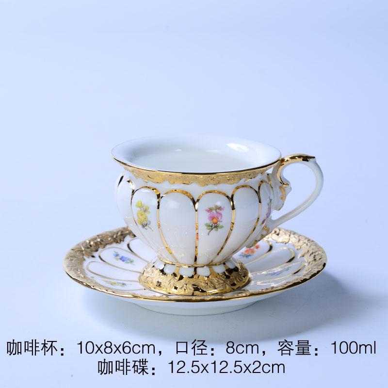 Ceramic Coffee Mug European Court Phnom Penh Cup Luxury Afternoon Camellia Ceramic Latte Mug Cup Drinking Utensils