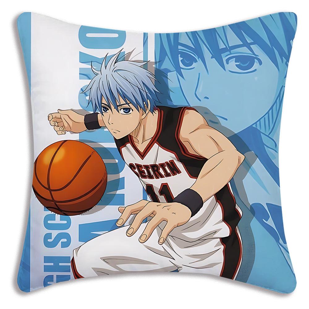 Anime For Kurokos No Baskets Pillow Covers Cartoon Sofa Decorative Home Double-sided Printing Short Plush Cute Cushion Cover