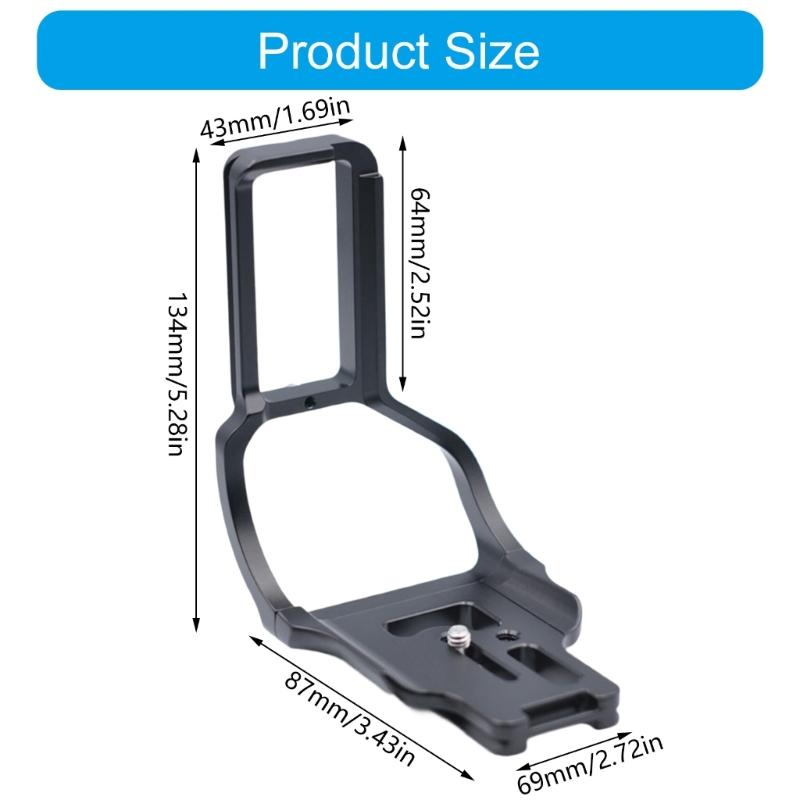 Side Screw Lock Quick Release Plate For D850 Split Handle Arca Standard Aluminum Alloy Mounting Plate