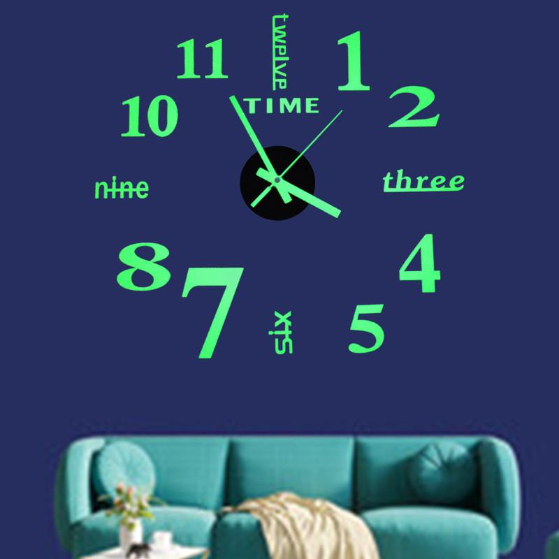 Modern Minimalist Wall Clock With Silent Movement For Living Room Decor