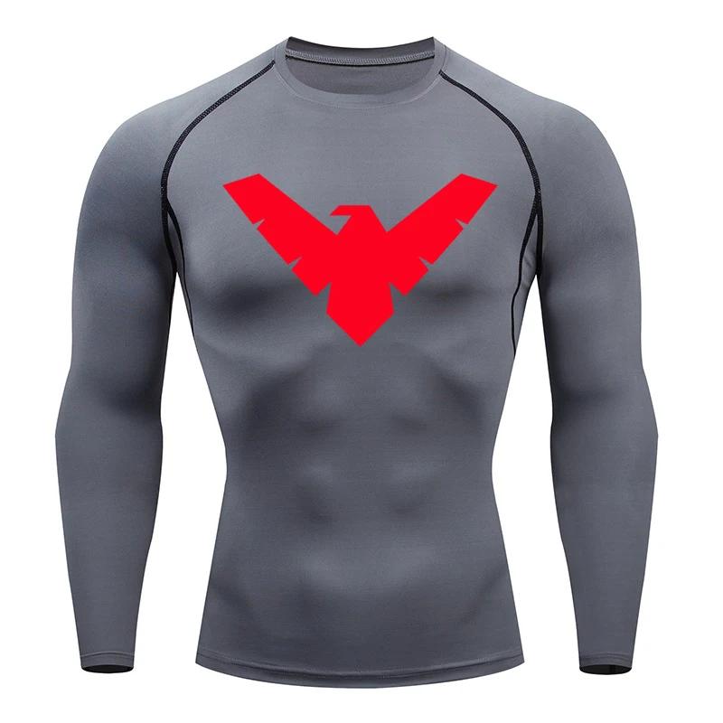 Tricou de compresie cu mânecă scurtă de vară pentru bărbați, top sport, tricou de alergare, uscare rapidă, îmbrăcăminte pentru sală, protecție solară, mânecă lungă