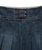 Dandel Dd Four-Stitch Denim Skirt (Indigo)