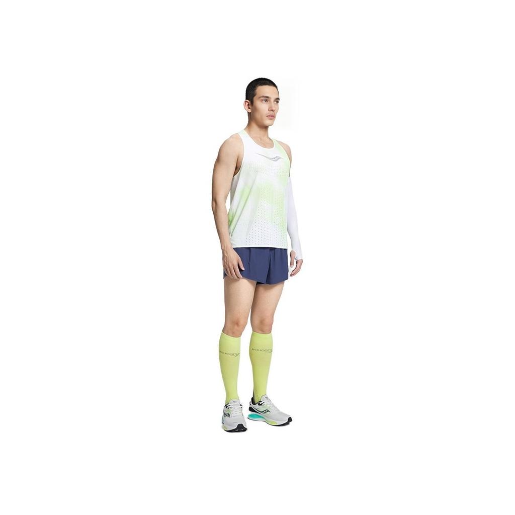SAUCONY Logo Print Elastic Running Slim Fit Sports Shorts Men Shorts Dark-Blue SC2230112A-BL10