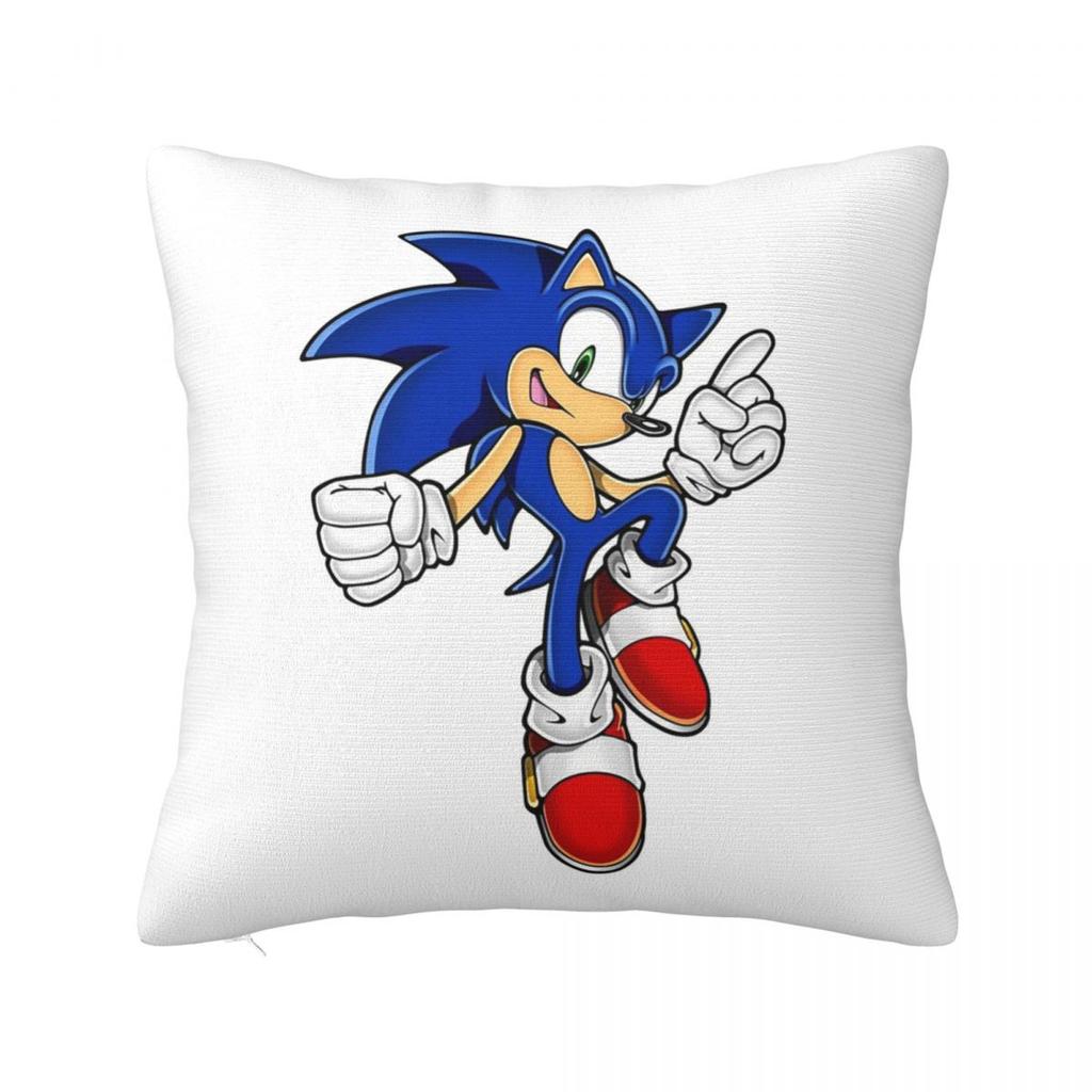 Movie Super Sonic Shadow Square Pillowcase Cushion Cover Pillow Case Throw Pillow Cover for Home Sofa Living Room