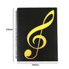 Flexible 20 Pages Piano Music Score Folder A4 Music Book Clip Sheet Note Folder Piano Paper Sheets Music Binder For Practice