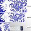 Red Dragon Mousepad Gamer Mouse Pad Light Gaming Room Accessories Desk Mat Japan Art Nonslip Keyboard Mats Company Xxl Mausepad