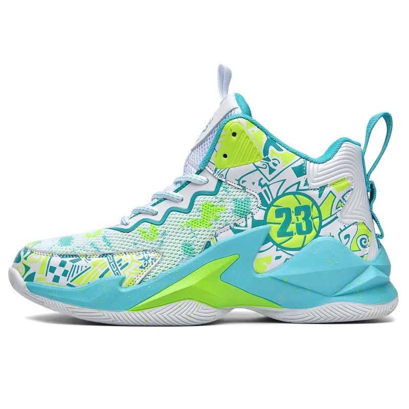 Fashion Men Basketball Shoes Field Training Sports Tennis Shoes 2024 New Male Sneakers Non Slip Luxury Basketball Shoes for Children