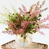 Fleur Artificielle avec Feuilles Vertes Longue Tige Fleur Artificielle en Plastique Résistante aux UV Maison Bureau Fête Intérieur Extérieur Plantes Artificielles Décor