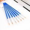 5pcs Painting Brushes Set Art Round Flat Hair Nylon Hair Paint Brush Pen for Oil Acrylic Watercolor School Art Supplies