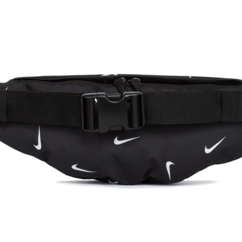 Nike Heritage Polyester Crossbody Bag, Sling Bag, Fanny Pack Regular Unisex Black Casual CV1082-010
