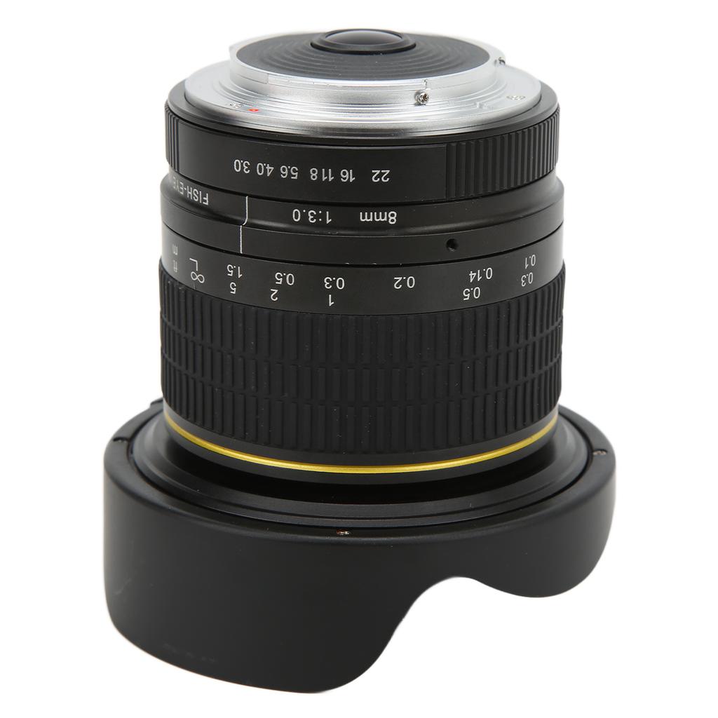 8mm F3 Ultra Wide Angle Fisheye Lens F Mount Manual Focus Lens for SLR Cameras