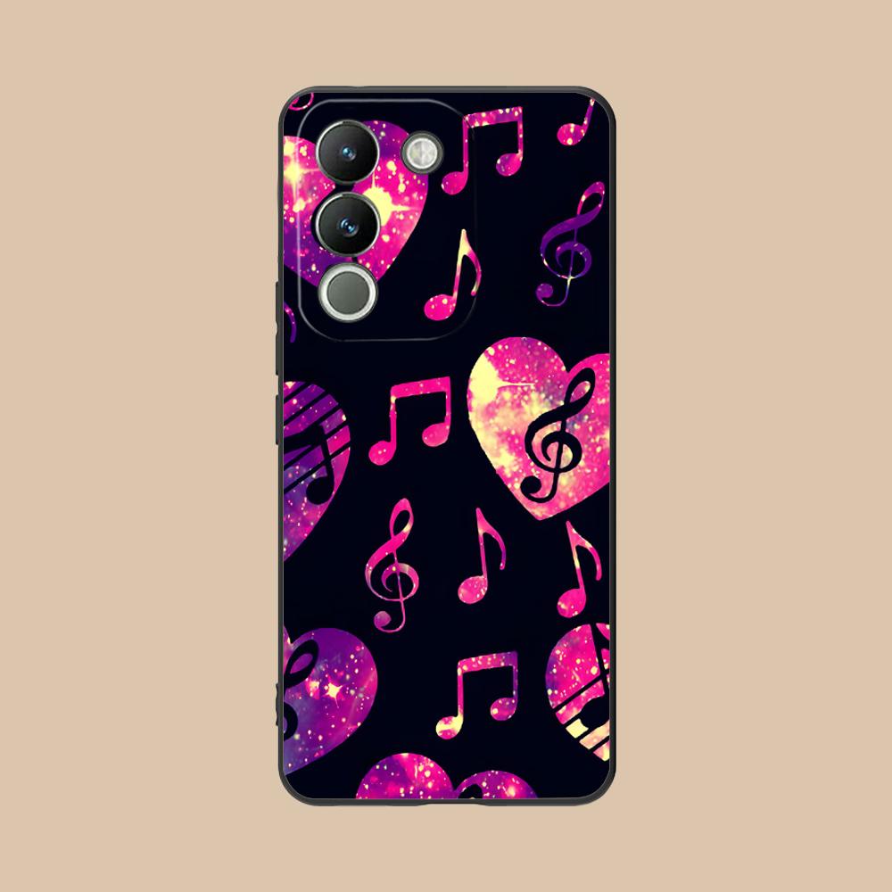 

Musical Note Staff Mobile Phone Case for VIVO Y77 76 75 74 73 72 58 56 55 51 50 38 36 Y19 Y18 Y03 Y01 5G Colorful Printing Cover vivo Y77