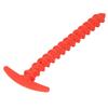 10Pcs Tent Stakes Plastic 5.7in T Shape Spiral Ground Stake Anchors Pegs for Tarps Canopy Camping Hiking