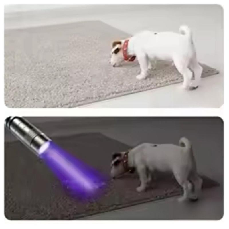A44Z-Purple Light Mini Flashlight Portable Strong Light Dry Battery Pen Clip Light Gift Light Aluminum Alloy Flashlight