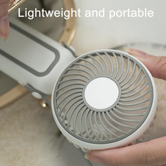 Přenosný ventilátor s šňůrkou na krk Širokoúhlý proud vzduchu Vysokorychlostní motor Nízká hlučnost Mini ruční chladicí ventilátor