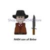 Medieval Military Soldier Figures Napoleon MOC Building Blocks Cavalry Weapons Shield Armor Cannon Militia Cowboy Toys Gift Z013