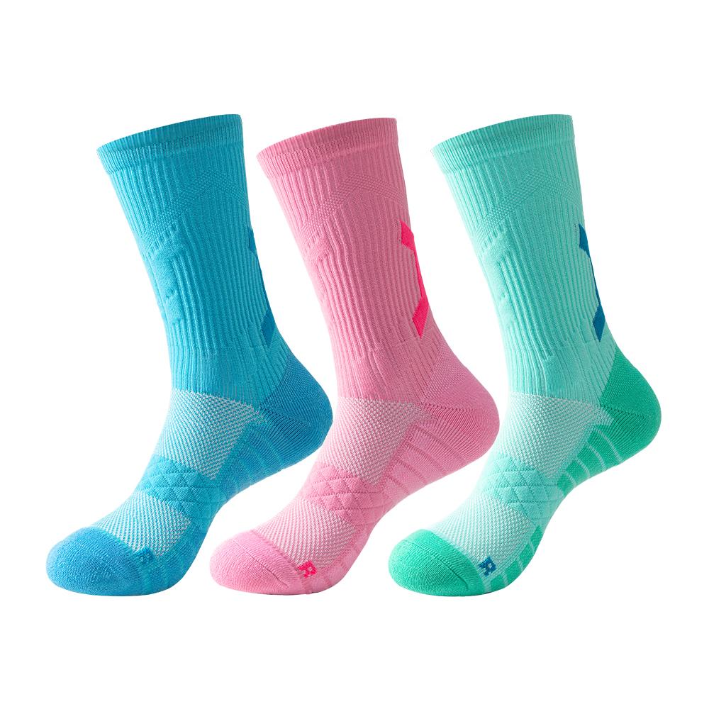 3 páry vysoce kvalitních profesionálních basketbalových ponožek pánské silné froté ponožky Absorpční potu prodyšné sportovní dlouhé ponožky nové