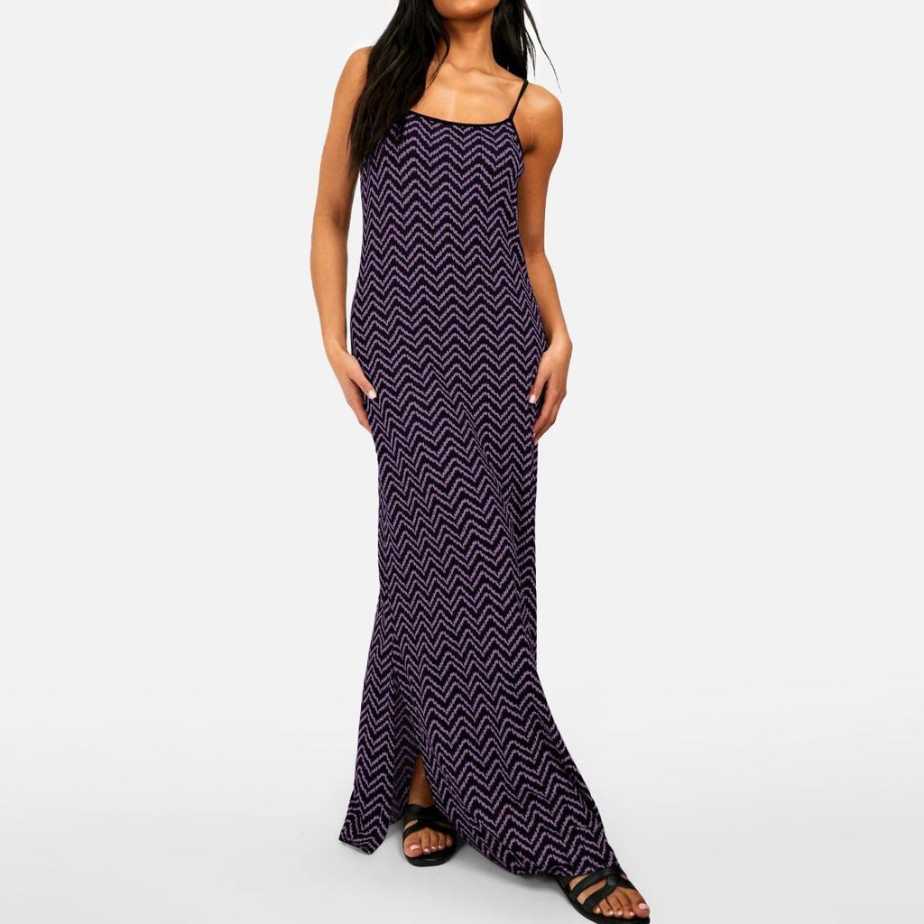 Abito Lungo Sexy da Donna con Spacco e Bretelle, Abito Maxi Casual da Casa per Transfrontaliero Europeo Americano