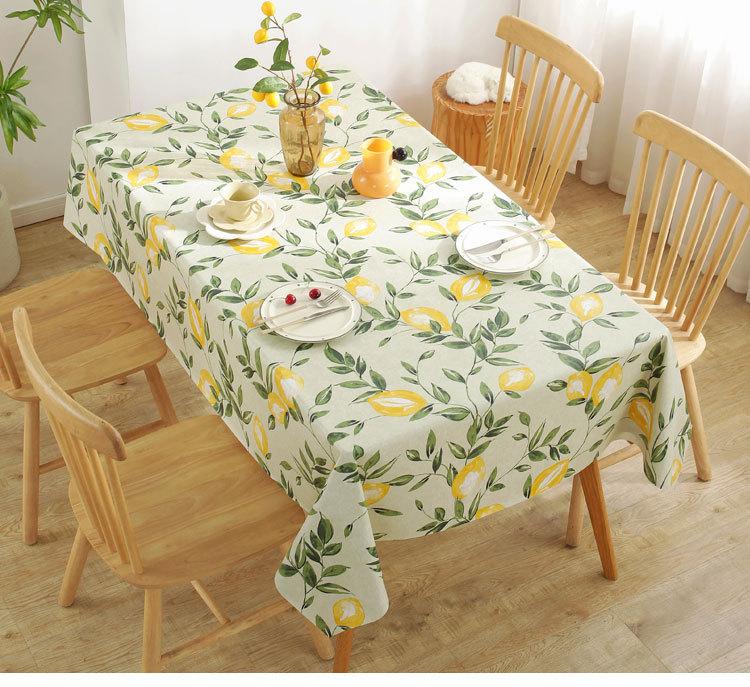 Wasserdichte und ölabweisende PVC-Kunststoff-Tischdecke Nachttisch Staubdichtes Dekoratives Tuch Wohnzimmer Couchtisch Tischdecke