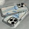 Transparent Jellyfish Pattern Phone Case for Samsung Galaxy S26 S25 S24 S23 S22 FE Plus Ultra 5G S26 Plus Clear Shockproof Cover